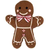 Clayre & Eef Sierkussen Gingerbread man 40x5x44 cm Bruin Polyester