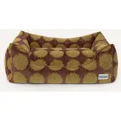 DOGGUO Hondenmand DOT-SOFA-BROWN/GREEN-M