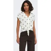 ONLY Blouse 'ONLThyra' lichtbruin / groen / lichtgroen / wit
