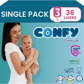 Confy Premium Luiers Maat 3 Midi 4-9kg 36 Stuks