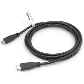 Equip USB-kabel 2 meter USB 2.0 USB C Zwart