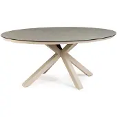 Tierra Outdoor 4-zits Eettafel Oblong Beige 200 X 110 X 75 Cm