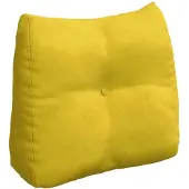 vidaXL Rugkussen Geel 60 x 24 x 50 cm Fluweel