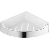 Aqualine Samba Hoek doucheplanchet 21,8x6,3x21,8cm, gepolijst RVS