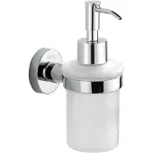 Kielle Oudee - Zeepdispenser met houder, mat glas/chroom 40102030