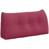 vidaXL Rugkussen Wijnrood 100 x 24 x 50 cm Fluweel