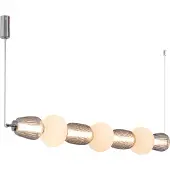 Loom Design Hanglampe , Pearl 7, dimbare, Grijs, Woonkamer, Glas, Modern