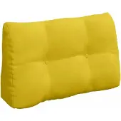 vidaXL Rugkussen Geel 80 x 24 x 50 cm Fluweel