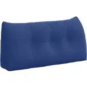 vidaXL Rugkussen Politieblauw 100 x 24 x 50 cm Fluweel