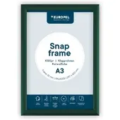 Europel Kliklijst – Posterlijst – A3 – 29,7 x 42 cm – Aluminium – 25mm - Groen