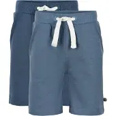 Minymo Broek duifblauw / donkerblauw / wit