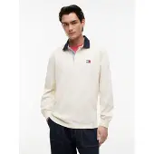 Tommy Hilfiger Shirt 'Ess' ecru / navy / knalrood