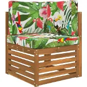 vidaXL Buitenbankkussen Polyester kleurrijk 60 x 60 x 8 cm