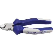 TECWERK Zijkniptang L.140mm kop verchroomd meercomponenten handgrepen max.1,8mm
