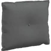 vidaXL Rugkussen Donkergrijs 200 x 19 x 50 cm Stof
