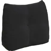 vidaXL Rugkussen Zwart 60 x 24 x 50 cm Fluweel