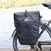 WHEEL UP Waterdichte Fietstas Bagagedrager 25L Zwart