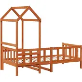 vidaXL Dagbed Set 2 st Wasbruin Massief grenenhout