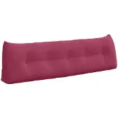 vidaXL Rugkussen Wijnrood 160 x 24 x 50 cm Fluweel