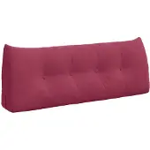 vidaXL Rugkussen Wijnrood 120 x 24 x 50 cm Fluweel