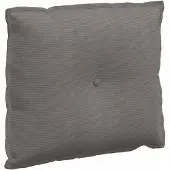 vidaXL Rugkussen Lichtgrijs 60 x 50 cm Corduroy stof