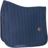 Kentucky Horsewear Horsewear - Zadeldoek - Glitter Stone Zadeldekje - Dressuur - Navy