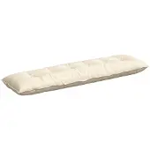 vidaXL Rugkussen Crèmekleurig 180 x 50 cm Corduroy stof