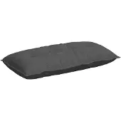 vidaXL Rugkussen Donkergrijs 100 x 50 cm Corduroy stof