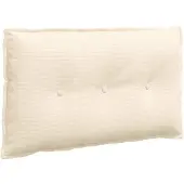 vidaXL Rugkussen Crèmekleurig 80 x 50 cm Corduroy stof