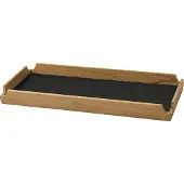 Lind DNA Airy Nupo dienblad Black ink-teak, slim