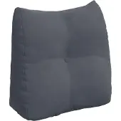 vidaXL Rugkussen Donkergrijs 45 x 24 x 50 cm Fluweel