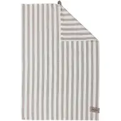 ERNST keukendoek breed gestreept 47x70 cm Beige-witte rand