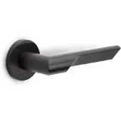Formani Rivio by Gensler GL101-G deurkruk geveerd op rozet - PVD mat zwart