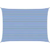 Syfax Zonneschaduwzeil Blauw en Wit 5 x 8 m HDPE