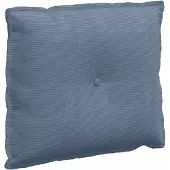 vidaXL Rugkussen Blauw 60 x 50 cm Corduroy stof
