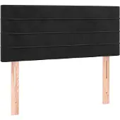 vidaXL Hoofdbord 100x5x78/88 cm fluweel zwart