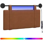 Syfax Hangend hoofdbord Bruin Antiek PU