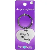 Paper Dreams Hart sleutelhanger - Always in my heart