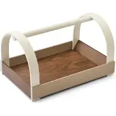 Gejst Kydo dienblad met handgrepen 40,5x27x23,5 cm Donkere eik-beige white