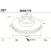 FTE 9082775 Remschijf