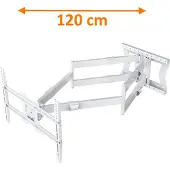 XTRARM Cratos 120 cm Double 600 TV Beugel White