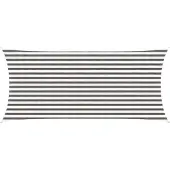 Syfax Zonneschaduwzeil Lichtgrijs en wit. 2 x 4,5 m HDPE