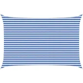 Syfax Zonneschaduwzeil Blauw en Wit 3 x 5 m HDPE