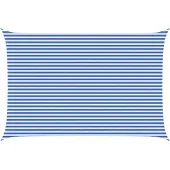 Syfax Zonneschaduwzeil Blauw en Wit 4 x 7 m HDPE