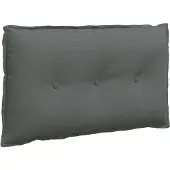 vidaXL Rugkussen Donkergrijs 200 x 19 x 50 cm Stof