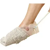 Comforthulpmiddelen Sokaantrekker - Transparant - Houdt de sok op de sokaantrekker tot de sok over de voet getrokken is - Kan in elke gewenste vorm gebogen worden