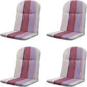 Madison kuipstoelkussen hoge rug nox - 96x45x3,5cm set van 4