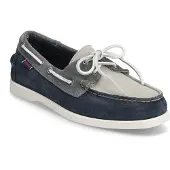 Sebago Men Docksides Portland Jib Navy Dark Grey Mid Grey-Schoenmaat 41,5