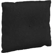 vidaXL Rugkussen Zwart 200 x 19 x 50 cm Stof