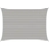 Syfax Zonneschaduwzeil Lichtgrijs en wit. 3,5 x 5 m HDPE